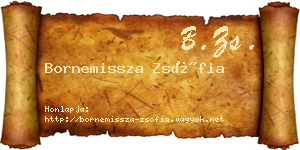Bornemissza Zsófia névjegykártya