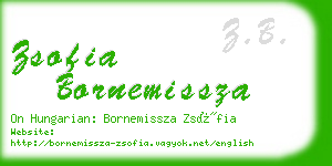 zsofia bornemissza business card